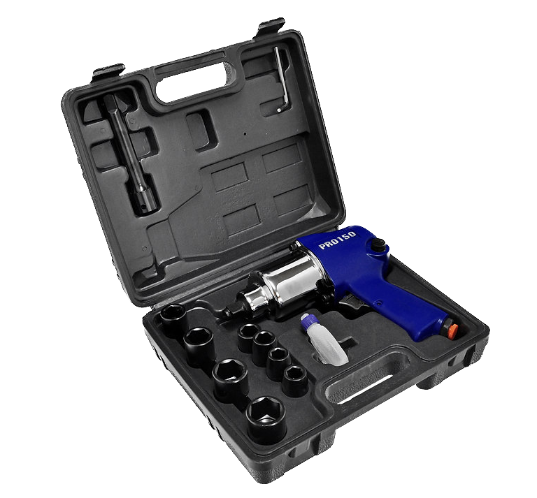 Chave de Impacto pneumática 1/2" c/Kit PRO-150K LDR